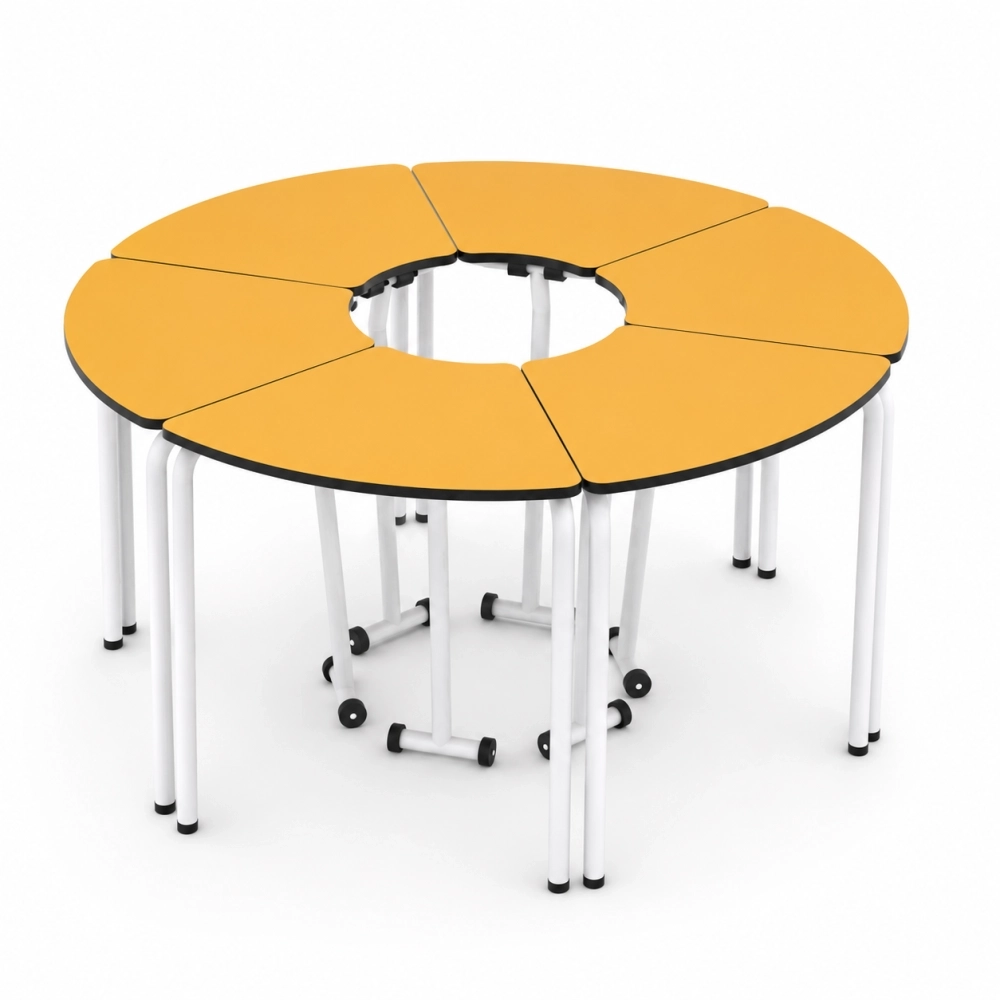 mesa-abatible-hexagonal-acople-redondo Mesa Abatible Hexagonal Redonda | Mobiliario Universitario