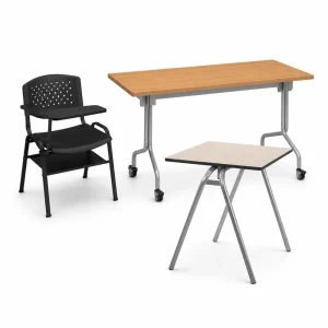 Mobiliario universitario metálico fabricado bajo normas NTC 4641, NTC 4732 y NTC 4734 en Colombia