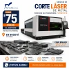 Servicio de corte láser de metal en Bogotá. Corte de láminas Cold Rolled calibres 24, 22, 20, 18, 16 y 14, y Hot Rolled de 3 mm, 4 mm, 6 mm, 5/16" y 3/8". Desde $75 pesos por segundo. No incluye el material.